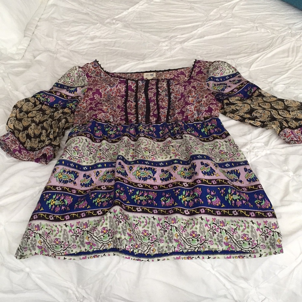Anthropologie bohemian top size 0